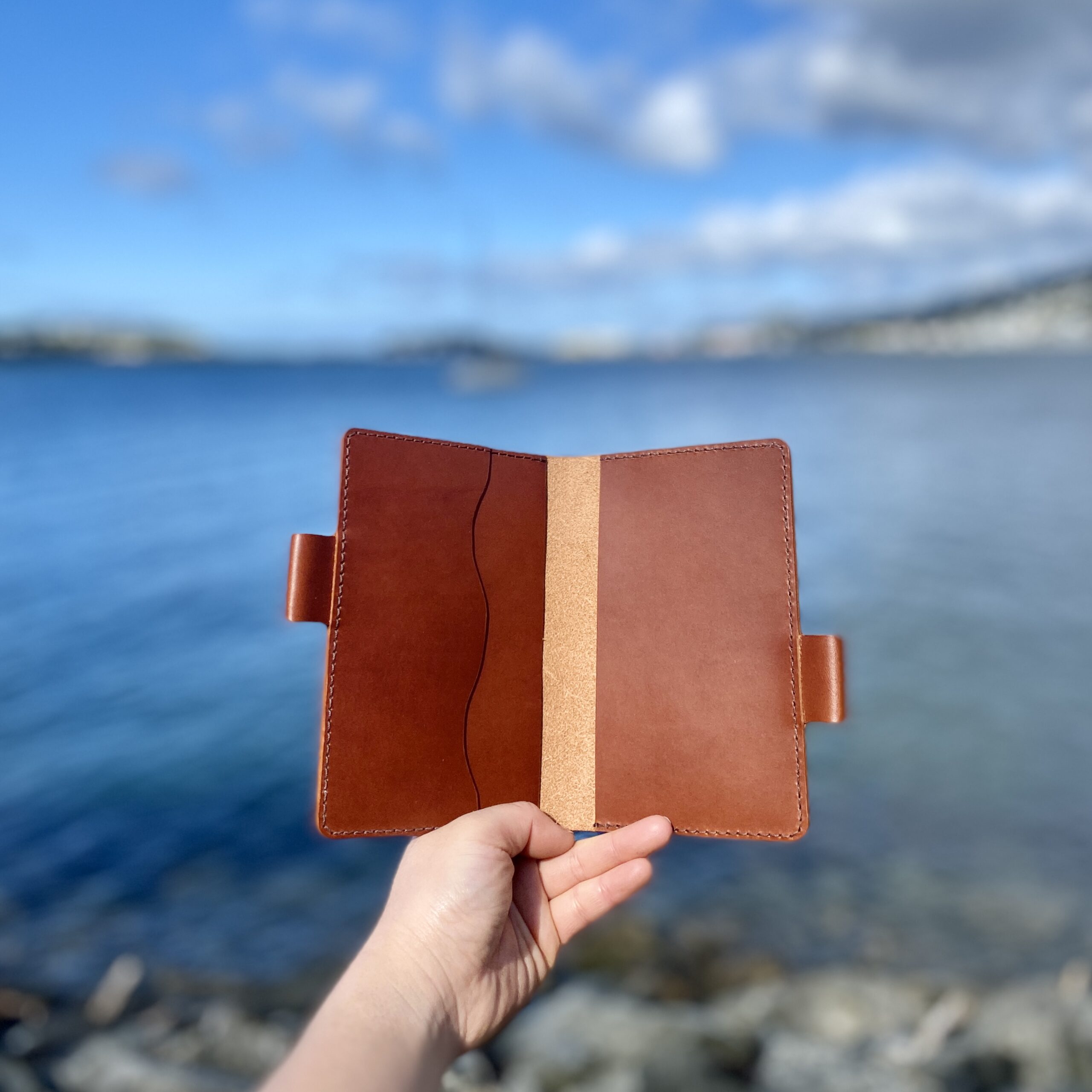 A6 Handcrafted Leather Traveler's Notebook Cover | Passport Case