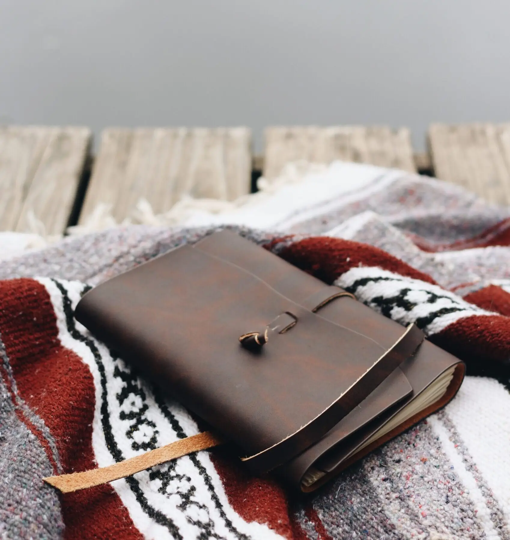 Leather notebook cover
