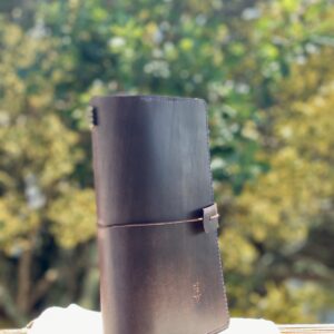 Personalised A5 Leather Journal Cover